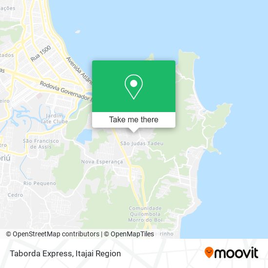 Taborda Express map