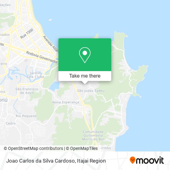 Joao Carlos da Silva Cardoso map