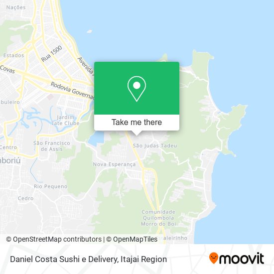 Mapa Daniel Costa Sushi e Delivery