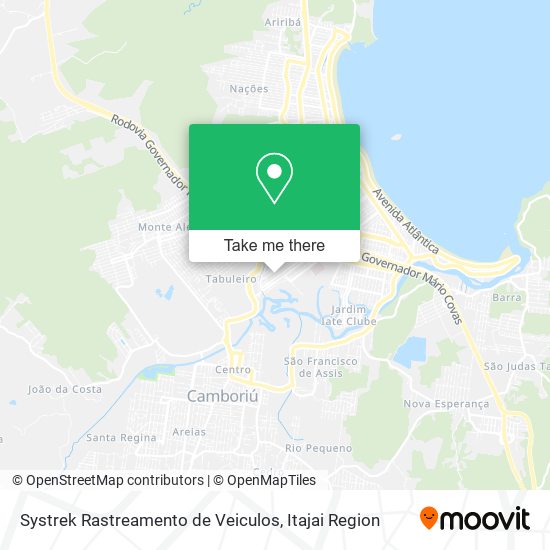 Mapa Systrek Rastreamento de Veiculos