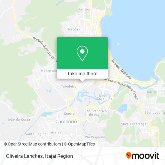Mapa Oliveira Lanches