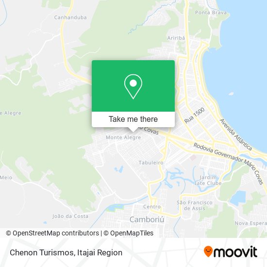 Chenon Turismos map