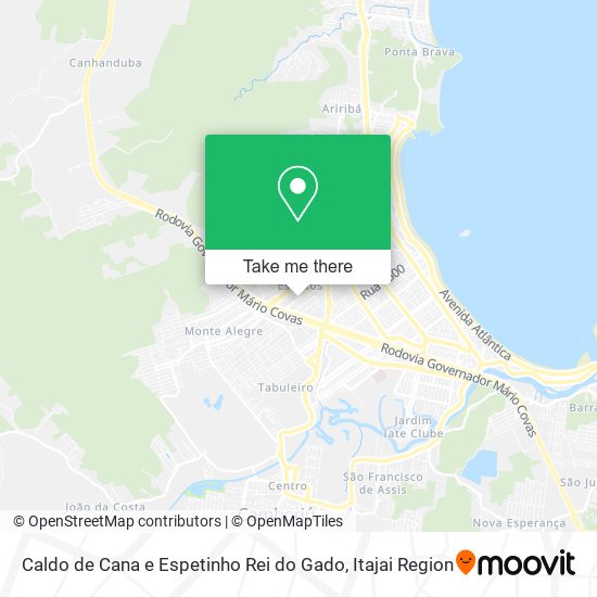 Mapa Caldo de Cana e Espetinho Rei do Gado