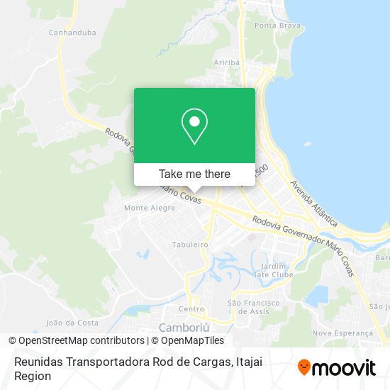 Mapa Reunidas Transportadora Rod de Cargas