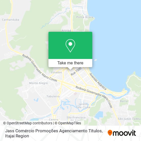 Mapa Jass Comércio Promoções Agenciamento Títulos