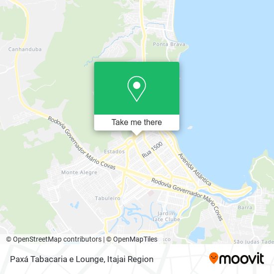 Mapa Paxá Tabacaria e Lounge