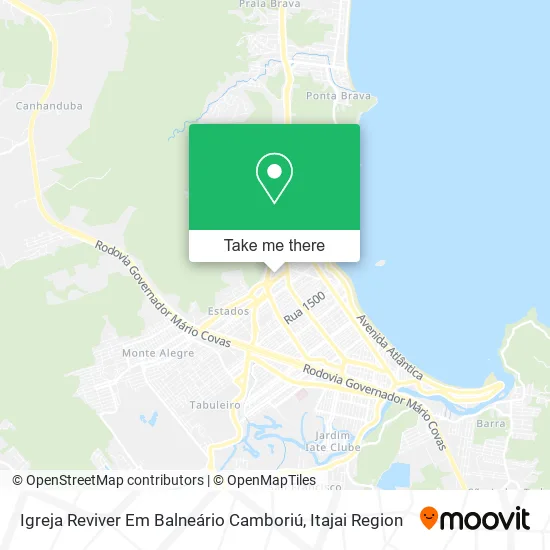 Igreja Reviver Em Balneário Camboriú map