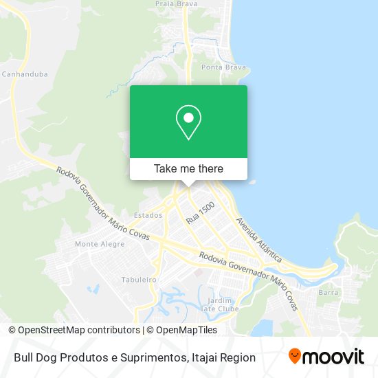 Mapa Bull Dog Produtos e Suprimentos