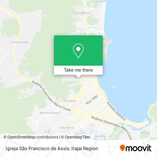 Mapa Igreja São Francisco de Assis