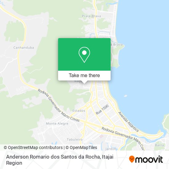 Mapa Anderson Romario dos Santos da Rocha