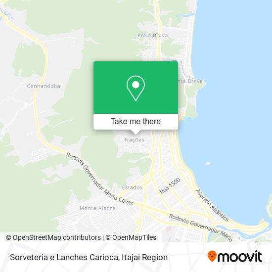 Sorveteria e Lanches Carioca map