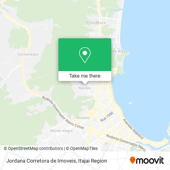 Mapa Jordana Corretora de Imoveis