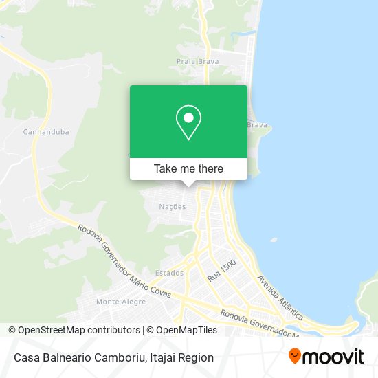 Mapa Casa Balneario Camboriu