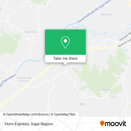 Horn Express map