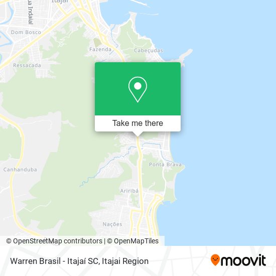 Mapa Warren Brasil - Itajaí SC