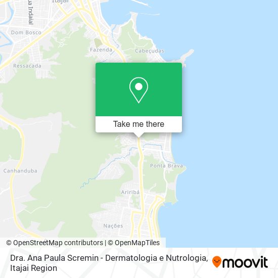 Mapa Dra. Ana Paula Scremin - Dermatologia e Nutrologia