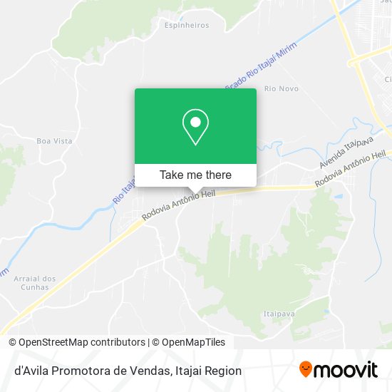 Mapa d'Avila Promotora de Vendas