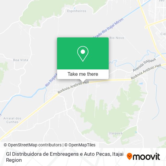 Gl Distribuidora de Embreagens e Auto Pecas map