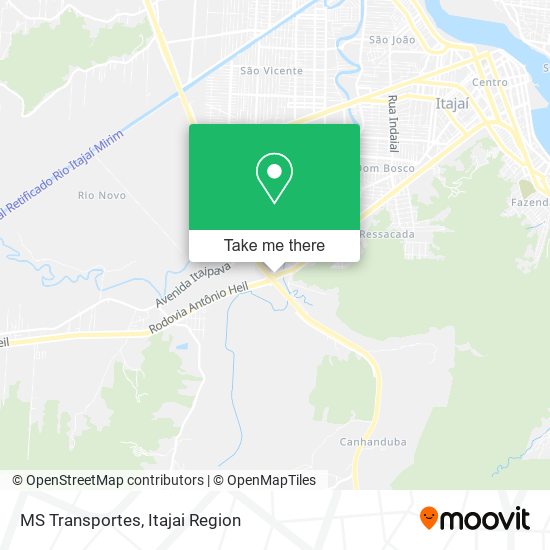 MS Transportes map