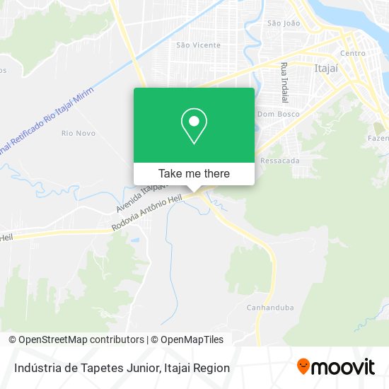 Indústria de Tapetes Junior map