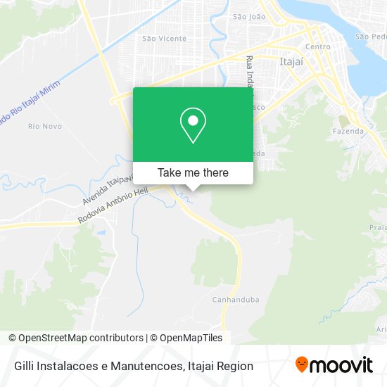 Gilli Instalacoes e Manutencoes map