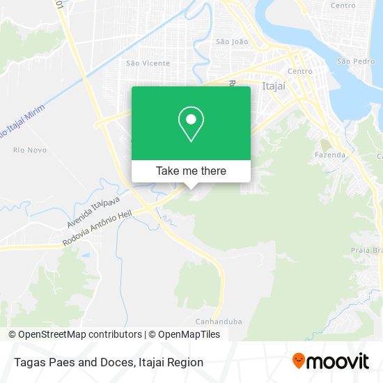 Tagas Paes and Doces map