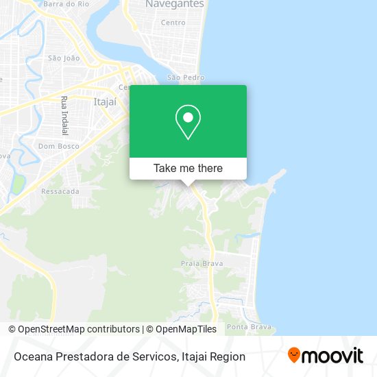 Oceana Prestadora de Servicos map