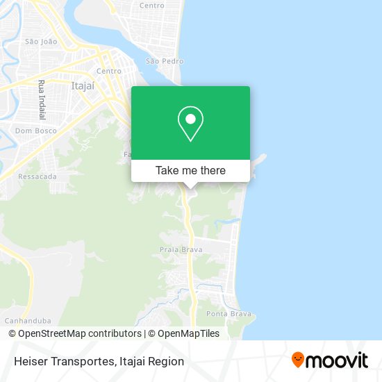 Heiser Transportes map