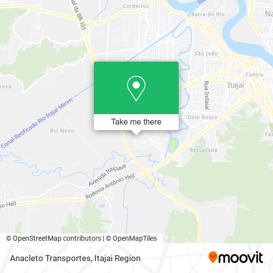 Anacleto Transportes map