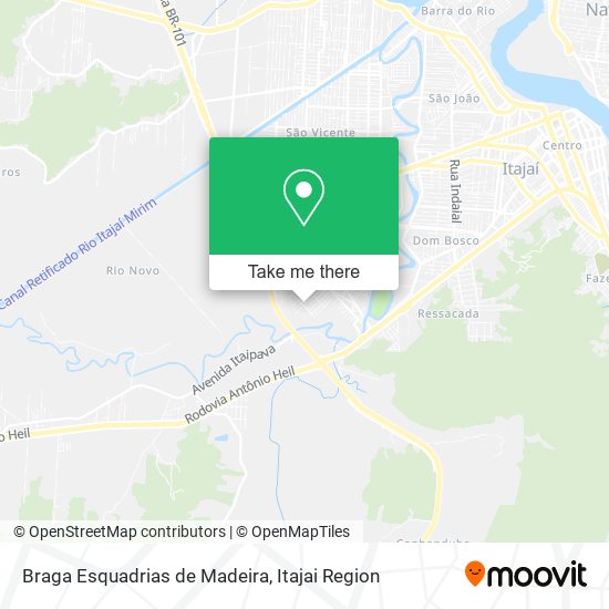 Braga Esquadrias de Madeira map