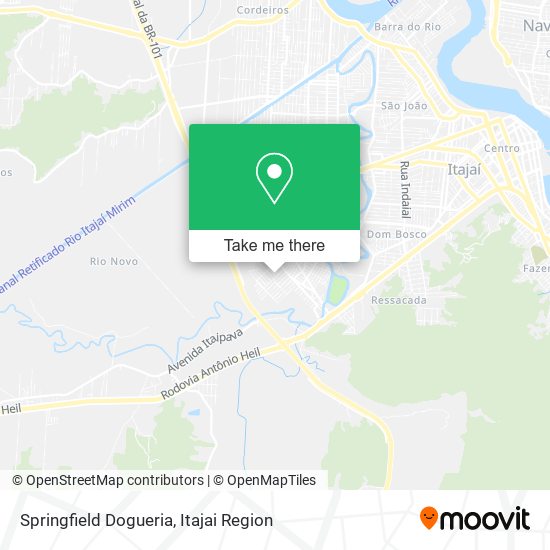 Mapa Springfield Dogueria