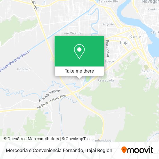Mapa Mercearia e Conveniencia Fernando
