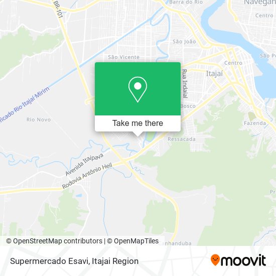 Supermercado Esavi map