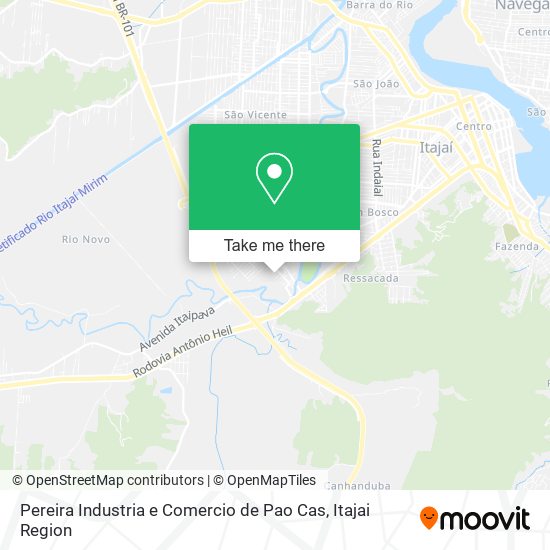 Pereira Industria e Comercio de Pao Cas map