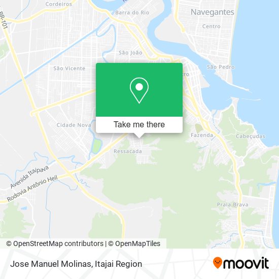 Jose Manuel Molinas map