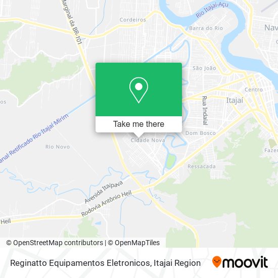 Reginatto Equipamentos Eletronicos map
