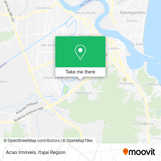 Acao Imoveis map