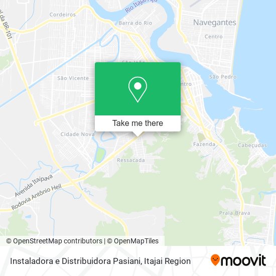 Instaladora e Distribuidora Pasiani map