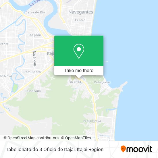 Tabelionato do 3 Ofício de Itajaí map