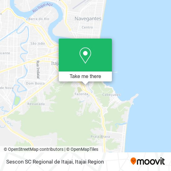 Sescon SC Regional de Itajai map