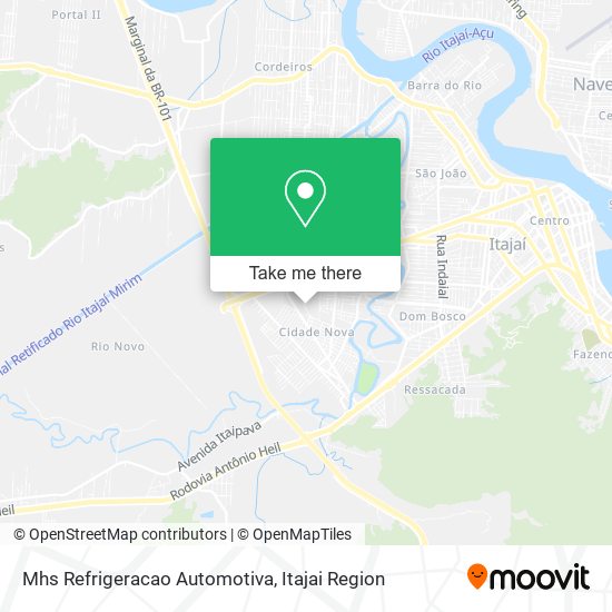 Mhs Refrigeracao Automotiva map