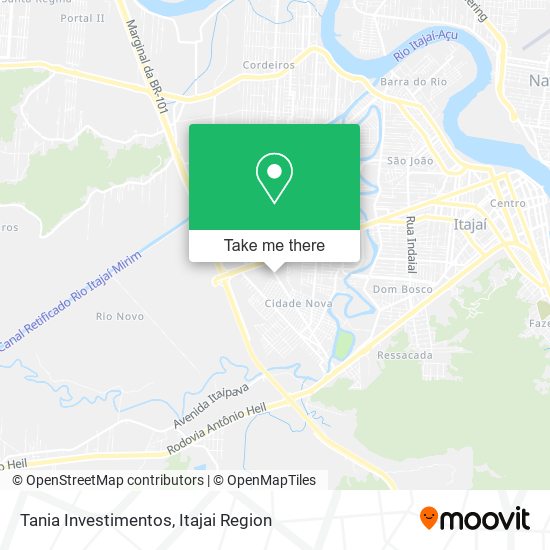 Tania Investimentos map