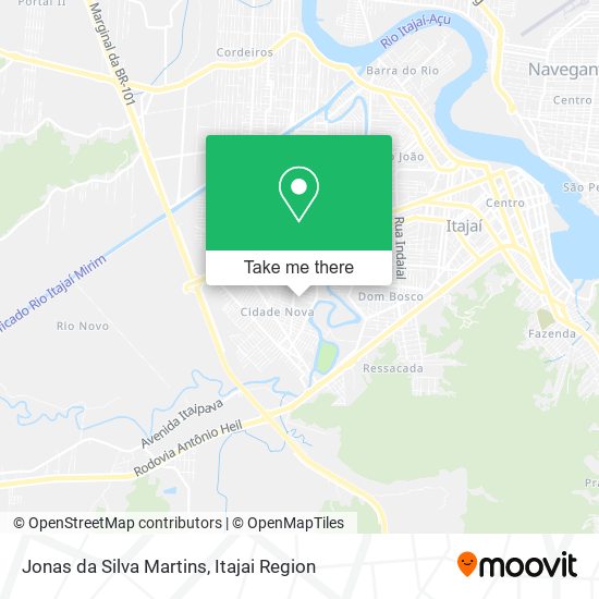Jonas da Silva Martins map