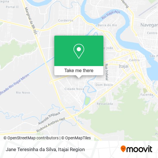 Jane Teresinha da Silva map