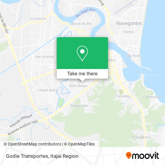Godie Transportes map