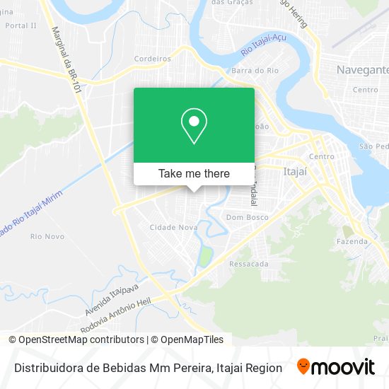 Distribuidora de Bebidas Mm Pereira map