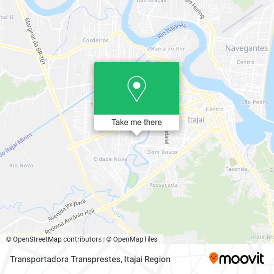 Transportadora Transprestes map