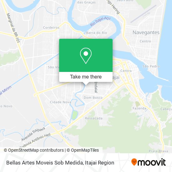 Bellas Artes Moveis Sob Medida map