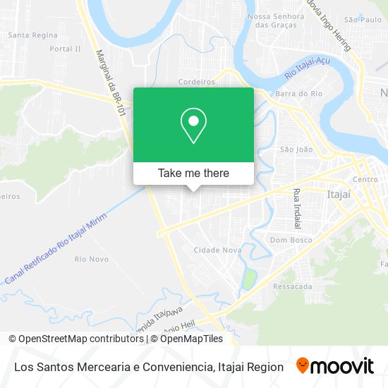 Mapa Los Santos Mercearia e Conveniencia