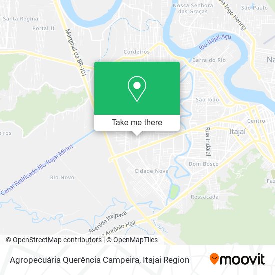 Agropecuária Querência Campeira map